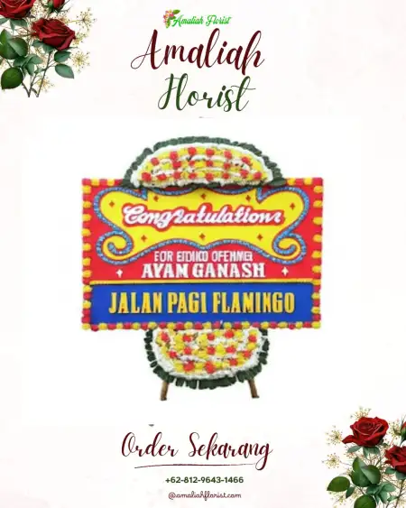 Sewa Papan Bunga Ponggang